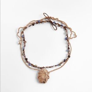 🌹NWT. Zara Pack of Crochet and Stone Necklaces.